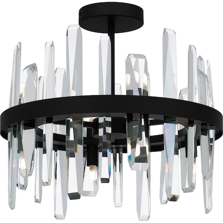 Quoizel Regal Semi Flush 8 Lights Matte Black PCRGL1716MBK